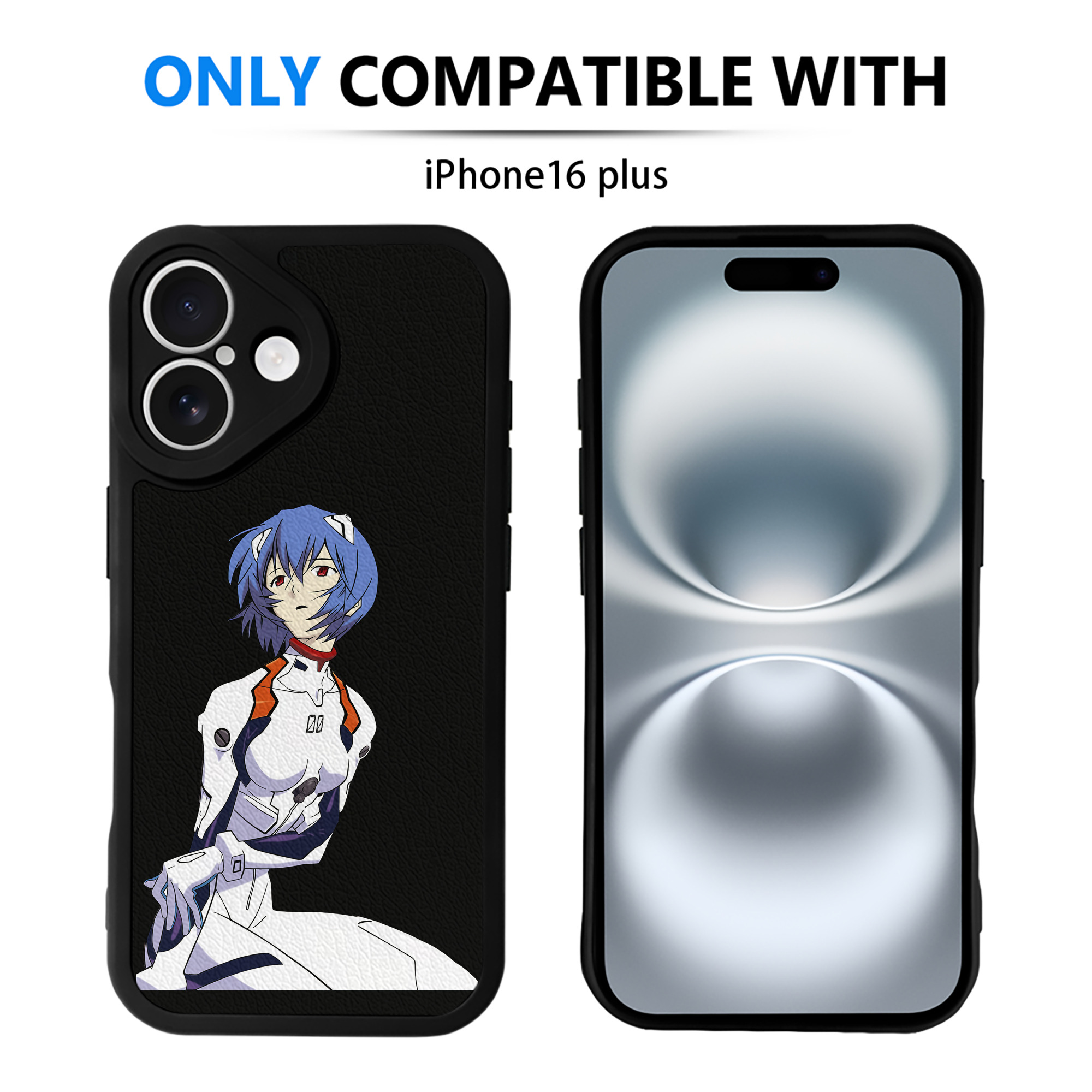 （画像用） EVA 新世紀エヴァンゲリオン 【iPhone 16シリーズ対応】シリコンスマホケース（レザー調） 材質：シリコン
